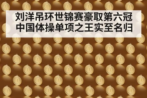 刘洋吊环世锦赛豪取第六冠 中国体操单项之王实至名归